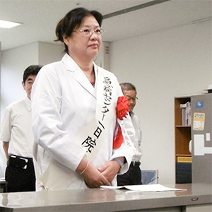姫路市連合婦人会会長の岩田稔惠さん